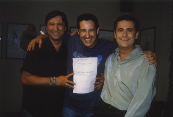 Con Roberto Kamphoff y Armando Vallejo