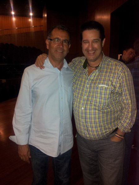 Con Juan Luis Calero