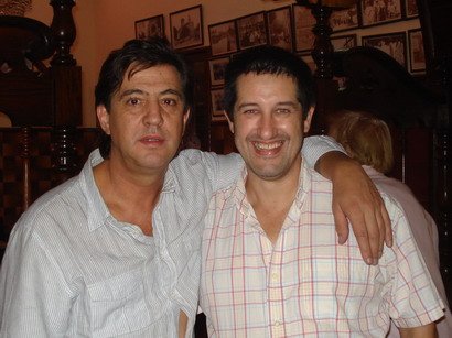 Con Manolo Tena (DEP)