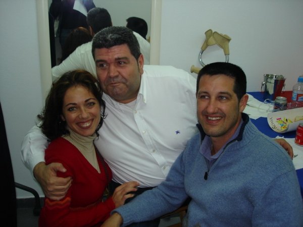 Con Mariano Mariano y Emérita Suárez