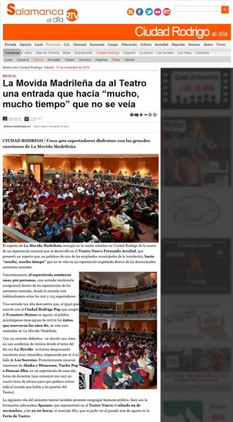 Salamanca RTV al dia (15-11-2014)